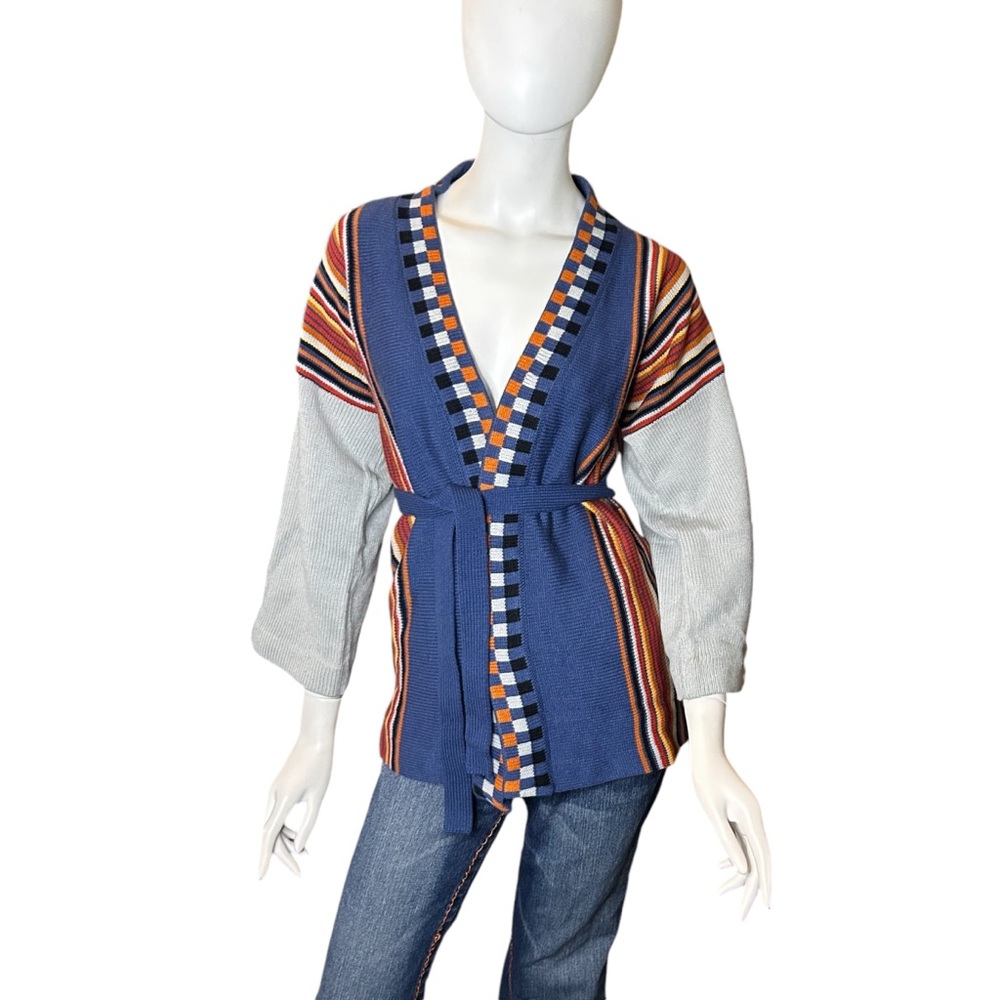 Vintage 70s Alexander’s Cardigan Sweater Belted Size Medium
